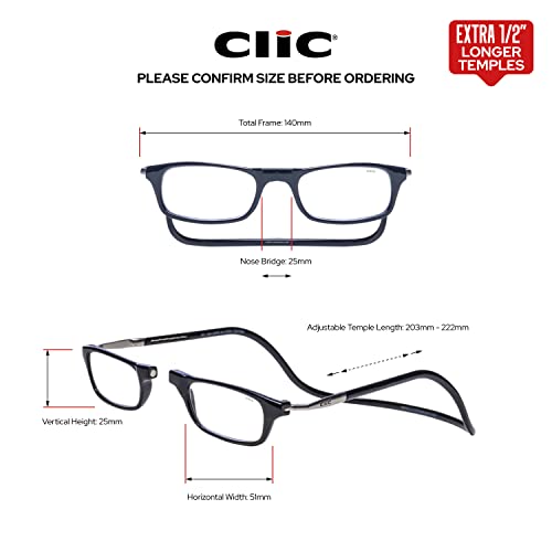 CliC Reading Glasses (Long Temples), Computer Readers