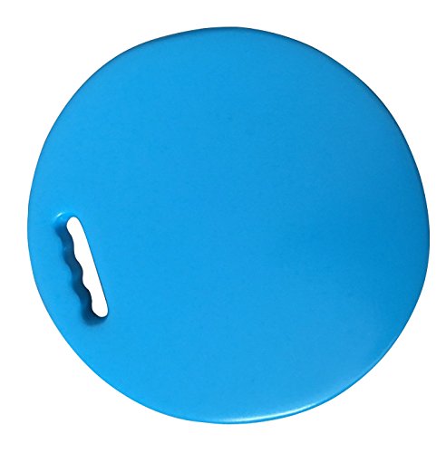 Hongwo Thick NBR Foam Waterproof Round Gardening Kneeling Cushion Pad Kneeler Mat for Baby Bath, Work Kneel Mat for Exericising, Prayer-13"x13"x0.8"-Light Blue - Thumbnail 7