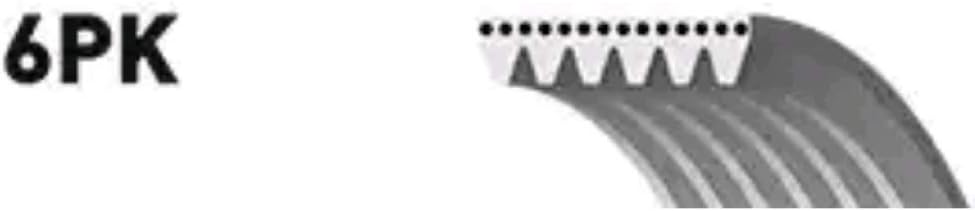GATES 6PK1513 Micro-V Xf Ribbed V-Belt, Black - Image 4