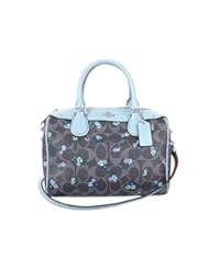 Apparel: Coach F59461 Mini Bennett Satchel In Signature C Ranch Floral Denim Multi