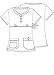 ADAR UNIFORMS Adar Pop-Stretch Junior Fit Taskwear Empire Henley Top