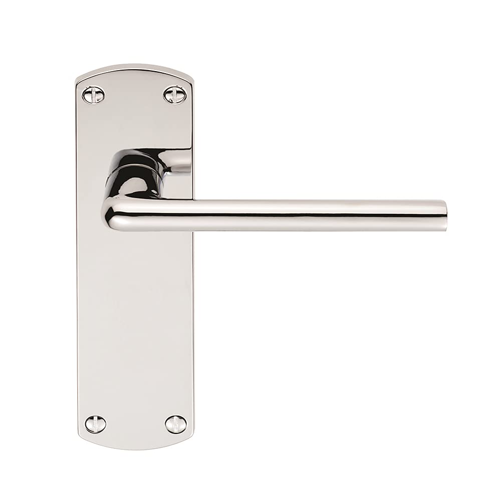 Serozzetta Eden Door Handles on Backplate - Latch - Polished Chrome