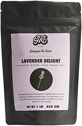 Lavender Black Tea (200 cups) - 2017 Fresh 100% Culinary Grade Lavender Blended with Premium Indian Black Tea - Directly Sourced from 5th Generation Farm in Assam - Bulk Tea Pack - 1 Pound