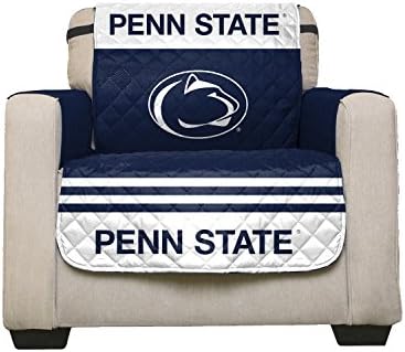 Reversible Couch Cover - College Team Sofa Slipcover Set / Furniture Protector - NCAA Officially Licensed (Chair, Penn State Nittany Lions (PSU))