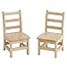 ECR4Kids Three Rung Ladderback Chair, 10in Seat Height, Classroom Seating, Honey, 2-Pack