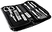 Grooming Kit - Nail and Skin Care Set - Comes with Fine Tweezers, Blackhead Remover, Ingrown Hair Extractor and Scissors with sleek Case -Great Gift Idea
