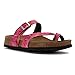 Birkenstock Womens Papillio Tabora Birko-Flor Adjustable Cork Sandal Shoe, Tropical Leaf Pink, 38