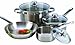 ExcelSteel 503 Stainless Steel Cookware Set, 7 Piece, Silver