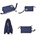ZYSUN Womens Nylon Small Little Clutch Card Money Handbag Purse Wristlet Bag(605,blue)