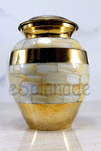 eSplanade Cremation Urn Memorial Container Jar Pot | Ceramic Urns | Brass Urns | Metal Urns | Burial Urns | Memorial Urns - Thumbnail 7