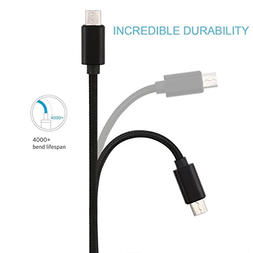 Micro USB Cable, AOSOK 2Pack 3ft(1m) Premium High Speed [Fast Charger] Android Charger Cables Compatible with Galaxy S7/S6/S5,Note 5/4/3,HTC,LG,Nexus Sony and more (2Pack 3ft)