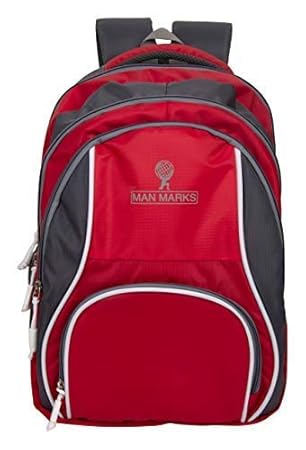 Man Marks Multicolor Laptop Bag (Red&Gray)