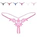FasiCat Women G String Thong Panties Sexy Pearl Lace Leaves Briefs Underwear