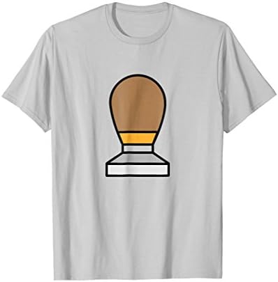 Mens Barista Tamper Coffee T-Shirt 2XL Silver