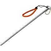 TiTo Titanium Scuba Diving 14''/35cm Titanium Alloy Lobster Tickle Pointer Stick w/Measurement &amp; Lanyard