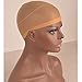 Stretchable Elastic Nylon Wig Caps for Chantiche Italian Yaki Lace Front Wigs Nude Color 5 Packs/Lot