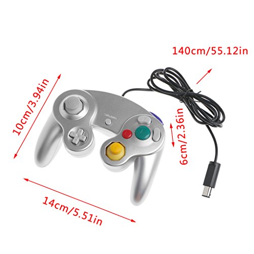 yournameI NGC Wired Handheld Joystick Gamepad Controller for Nintendo Gamecube Console