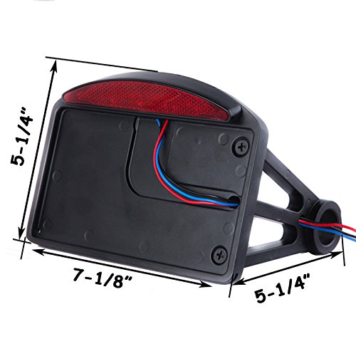 Motorcycle Mount LED License Plate Tail Light Bracket FOR Bobber
