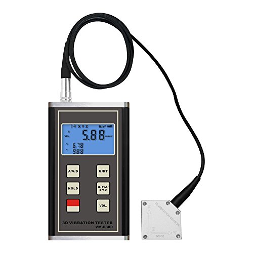 Landtek 3D Vibration Meter Tester VM-6380 3 Dimension Imblance & Moving Measurement 0.1~400m/sÂ² 10Hz~10kHz