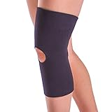 BraceAbility XXXXL Plus Size Open Patella / Open Back Neoprene Knee Sleeve | Water-Resistant Athletic Compression Knee Brace for Swimming, Wakeboarding, Scuba Diving, Surfing (4XL)