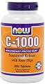 NOW Foods Vitamin C-1000 Sustained Release with Rose Hips, 500 Tablets (250 x 2 Bottles) (py1yp12)