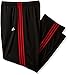 adidas Men's Essentials Track Pants (Extended Sizes), Black/Scarlet , X-Large Tall