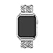 For Apple Watch Series 1/2 42MM,Sunfei New Stainless Steel Watch Band Replacement Strap (Silver)