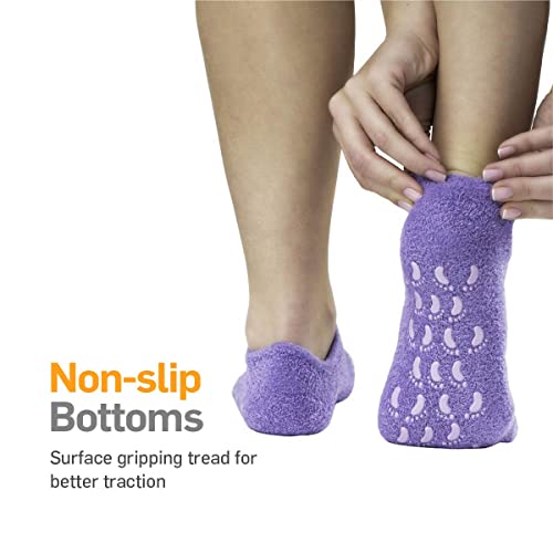 NatraCure Moisturizing Gel Socks (Helps Dry Feet, Cracked Heels, Dry