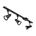 Lithonia Lighting LTKBRSD BR20 LED 2700K ORB M4 Dimmable 3-Light Lamp Shade Track Kit, 1500 Lumens, 120 Volts, 24 Watts, Damp Listed, Bronze