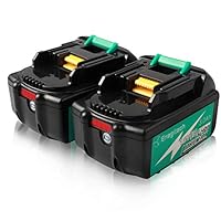 Enegitech 18V Lithium-ion Battery 3.0Ah Real Capacity 2 Pack with LED Indicator Cordless Power Tool Batteries ETB1830B, Repalce for Makita BL1830B BL1850B BL1860