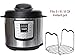 Trivet for Instant Pot with Heat Resistant Silicon Handles - IP Accessories - Pressure Cooker Steamer Rack - Fits 5 / 6 / 8 Quart Instant Pot