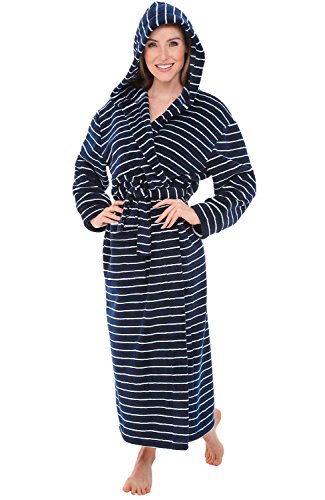 Alexander Del Rossa Womens Fleece Striped Robe, Long Kuwait Ubuy