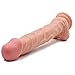 SHEQU Realistic Dildo with Suction Cup, 10 Inch Silicone Dildo for Women, Dong with Balls Fake Penis Adult Sex Toys Female Massage Masturbation Vaginal G-spot and Anal Play