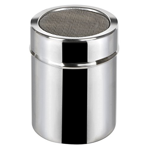 TRIXES Stainless Steel Fine Flour Icing Cocoa Spice Powder Sifter Shaker