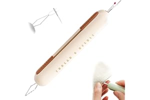 JUVHOT 2 in 1 Needle Threader Seam Ripper, 2025 New Automatic Needle Threaders Seam Ripper Quick Needle Threader, Needle Threading and Seam Remover Sewing Seam Ripper Tools Sewing Supplies (Yellow)