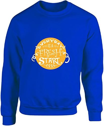 STYLOMART Everyday Is A Fresh Start Bright Color Nice Layout Design - Adult Sweatshirt