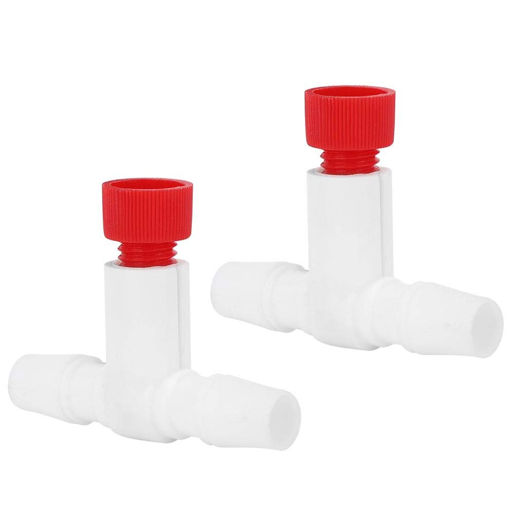 Fdit Aquarium Protein Skimmer Air Valve, 2PCS Plastic Fine Adjustment Protein Separator Air Valve Protein Skimmer Accessories Universal for MS Protein Separator