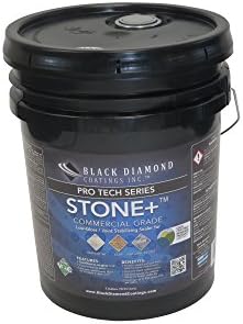 STONE+ Water-Based, Color Enhancing, Low Gloss to No Gloss Stone Sealer and Clay Sealer. PRO TECH SERIES by Black Diamond Coatings (5 Gallon)