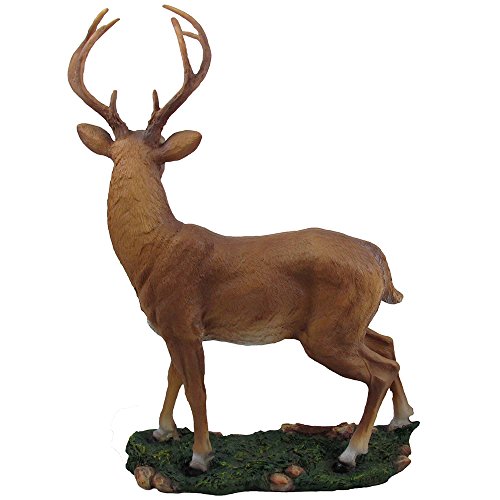 Decorative Big Buck Statue in Rustic Lodge Sculptures and Cabin Decor Art, Forest Animal Figurines and Deer Gifts for Hunters or Outdoorsmen - Thumbnail 4