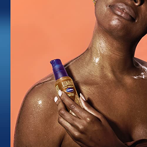 Vaseline Illuminate Me Shimmering Body Oil Created for Melanin Rich