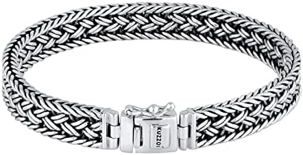 Amazon.com: VY JEWELRY 925 Sterling Silver X Biker Men Bracelet