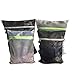 Bloomora Lingerie Bags for Laundry - Set of 4 - Premium Quality Mesh - Perfect to Protect Bras in Washing Machine & Dryer - Essential to Separate, Sort and Organize During Travel - Black & White