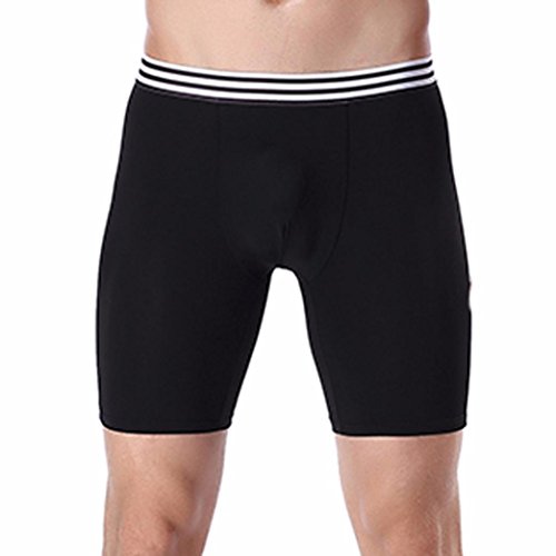 BCDshop Sport Trunks Mens Underwear Boxer Briefs Shorts Comfy Modal Underpants Sexy (Black, XXXL/Waist 35.4-40.9") - Thumbnail 2