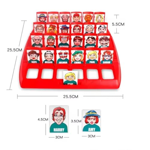 Who Is It? - Classic Family Guessing Board Game for Kids & Adults, Fun Puzzle Game for Travel, Parties & Game Night