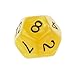 Pack of 10 Yellow Twelve Sided D12 Dice Playing D&D Warhammer RPG Board Game Favours