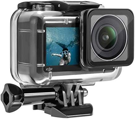 TUTUO Waterproof Case Housing for DJI OSMO Action Sports Camera, Underwater Video&Photography Protective Housing for DJI Osmo Action Cam Water Resistant up to 131ft/61m