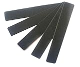 10Pcs Professional Washable Thick Nail Files Emery Board 60/60 Grit Black Nail Art Care Sanding Buffer Buffing Manicure Pedicure Tool