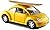 12 pcs in Box: 5" Volkswagen New Beetle with Surfboard 1:32 Scale (Black/Green/Red/Yellow)