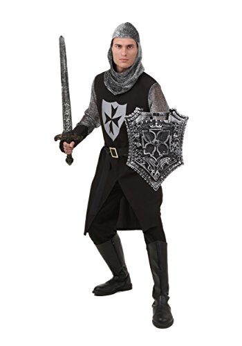 Fun Costumes mens Plus Size Black Knight Costume