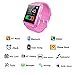 Relee Fitness Tracker Watch,Activity Tracker with Smart Watch for Kids Women Men Phone Mate with iPhone Android Samsung HTC LG (Pink)